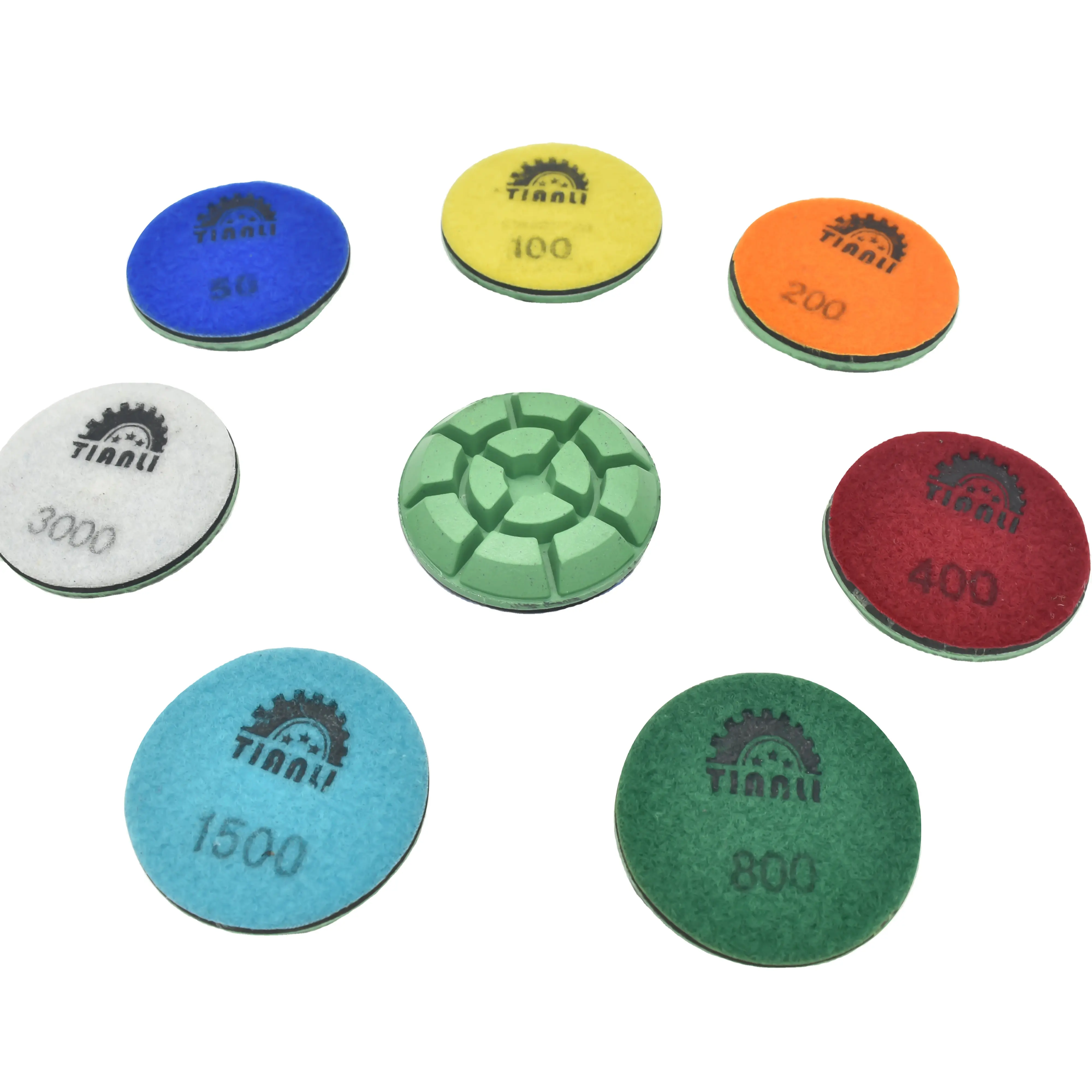 Diamond Hard Resin Polishing Pads Abrasive Tools for Wet Grinding and Concrete Floor Hard Polishing