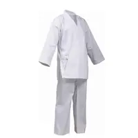 Karate Uniform Gi weiß schwarz mit Gürtel Adult & Kids
