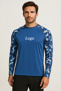 Camiseta de Pesca de Manga Larga para Hombre, Secado Rápido, Poliéster, Protección Solar UPF 50, Personalizable por Sublimación, Camiseta de Pesca Lisa - Product Image 6