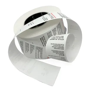 Afdrukken Wassen Zorg Label Handelsmerk Machine Fabriek Direct Aangepaste Kleding En Thuis Textiel Producten Wassen Label