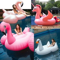 Flotteurs de piscine gonflables géants pas chers de 0,3 mm, cygne, canard, licorne, jouets gonflables de grande taille, flotteurs gonflables pour adultes, plage
