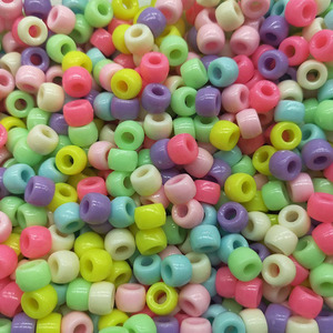 Cuentas Redondas de Resina Coloridas de 500g/bolsa, con Forma de Corazón, para Manualidades, con Orificio Grande, para Niños, para Hacer Pulseras y Collares - Product Image 3