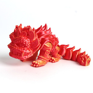 Nouveau jouet de danse du lion imprimé en 3D en PLA 2025 – Décoration de bureau créative de style chinois, animal articulé et mobile - Product Image 5