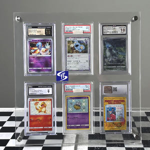 Porte-cartes de collection en acrylique transparent avec aimant puissant SYP pour carte de <span class=keywords><strong>rookie</strong></span> de Dak Prescott 2016 Donruss # 362 BGS 9.5 Affichage 6 emplacements Carte classée - Product Image 1