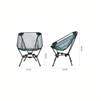 Chaise de plage pliable portable moderne et légère Hangrui Premium, pieds Saber en alliage d'aluminium, maille haute densité, mobilier d'extérieur