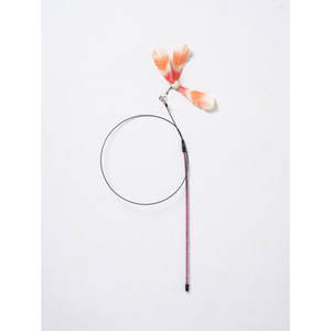 Classique interactif chat canne à pêche filature plume fil jouet Style classique fait coton plastique métal peluche PC interactif - Product Image 1