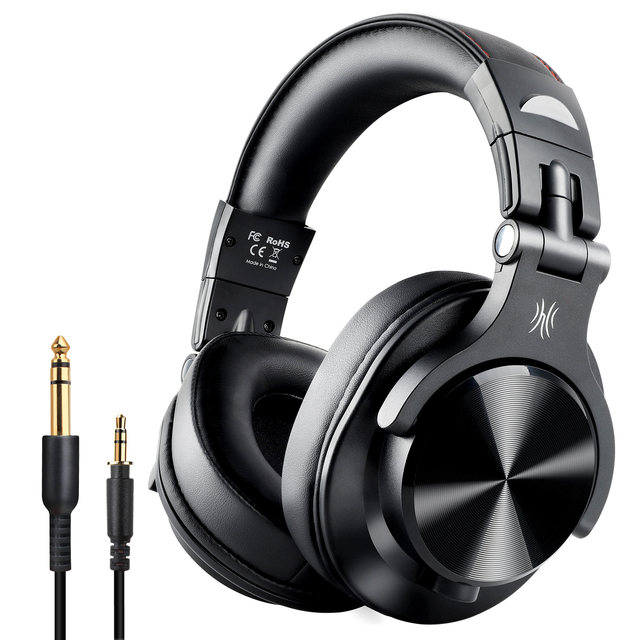 Wireless and Wired Headset OneOdio A70 DJ Headphones Wired Headset with Shareport Technology for Professional Use