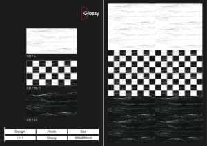 Carreaux muraux en céramique 300x600mm pour salle de bain et cuisine, finition brillante ou mate, texture effet sucre, design mural intérieur luxueux. - Product Image 3