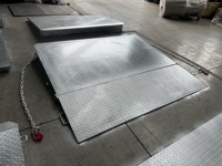 Rampe de chargement robuste en acier galvanisé pour conteneurs maritimes, plancher de quai de chargement pour chariot élévateur 6,5 tonnes pour entrepôt