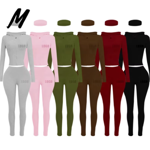 Colección Otoño/Invierno 2026, Conjunto Deportivo Informal de Dos Piezas para Mujer, Pantalones Largos con Capucha, Ropa Deportiva para Correr - Product Image 4