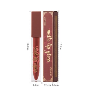 Rouge à lèvres liquide de marque propre du fabricant Brillant à lèvres mat avec ingrédients minéraux Brillant à lèvres de marque privée en gros - Product Image 5