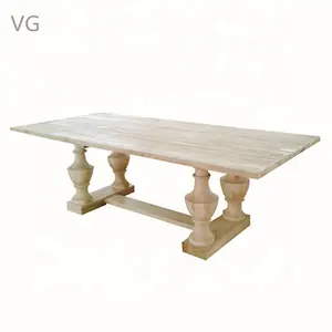 中式仿古风格木制家庭餐厅餐厅家具橡木实木餐桌