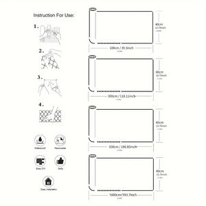 Papiers peints résistants à l'huile décoration température haute résistance <span class=keywords><strong>cuisine</strong></span> auto-adhésive affiches en marbre décoration Film protecteur - Product Image 4