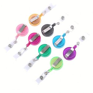 X57 Porte-badge rétractable avec boucle extensible, porte-clés, cordon de cou, rétracteur de cordon, clip pour badge d'identification, dispositif anti-perte - Product Image 1