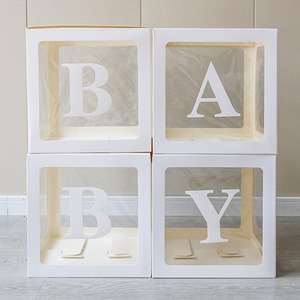 Fancy 4 piezas oro rosa azul caja de globos con letras BABY LOVE fiesta decoración <span class=keywords><strong>regalo</strong></span> Idea Babyshower cumpleaños fiesta suministros - Product Image 6