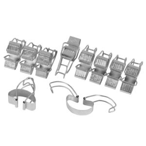 Paquete de 10 Perchas Metálicas Universales para Almacenamiento y Organización de Ropa - Product Image 1