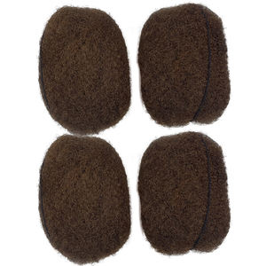 Extension 100% <span class=keywords><strong>capelli</strong></span> umani di alta qualità Afro crespo riccio intrecciato Dreadlock #6 marrone <span class=keywords><strong>chiaro</strong></span> sfuso <span class=keywords><strong>capelli</strong></span> Afro umani - Product Image 4