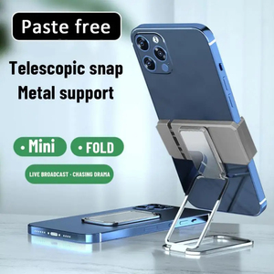 Phone Holder Metal Finger Kickstand Rotation Magnetic Smartphone Car Ultra Desktop Bracket <b>Mount</b> Thin Foldable Stand - Product Image 6