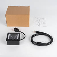 Escáner de Código de Barras de Terminal de Pago con Código QR 1D/2D de Montaje Fijo Effon TD27, Interfaz USB, IP67, Resistente a Golpes, Sensor CMOS, 300 Escaneos/Seg