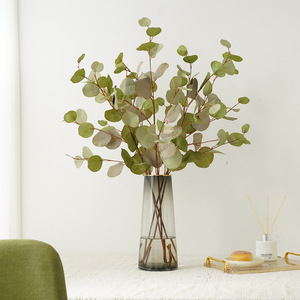 Planta Artificial de Eucalipto con Hojas de Manzana, 87 cm, Flor de Seda de Alta Simulación, Decoración para Interiores, Hogar y Bodas, Colores Otoñales - Product Image 2