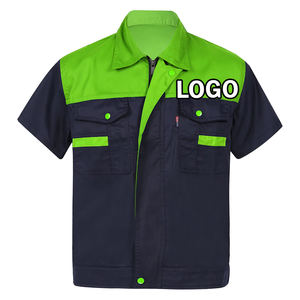 Uniforme da Lavoro Estiva a Maniche Lunghe Personalizzata con Logo per l'Industria del Lavaggio <span class=keywords><strong>Auto</strong></span>, Tuta di Sicurezza con Logo sul Davanti - Product Image 2
