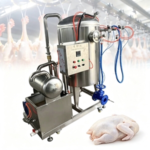 Machine automatique d'aspiration des poumons de volailles en acier inoxydable 304, extracteur de viscères de poulet et de caille, 600-1200 pièces/h pour abattoir - Product Image 1
