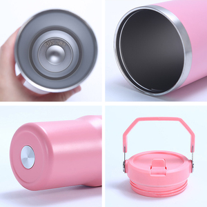 USA Warehouse 30oz Stainless Steel Double Wall Vacuum Insulated Tumbler Insulated Handle Leak-Proof BPA Free Matte Sublimation - Product Image 4