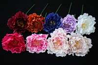 Vente en Gros Pivoine Fleur Artificielle Grande Taille Pivoine Réaliste Rouge Blanc Bleu Rose Fausses Pivoines