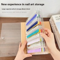 Visualiseur professionnel de vernis à ongles acrylique double face coloré, nouveau design, boîte d'échantillons magnétique, 120/180/240 échantillons
