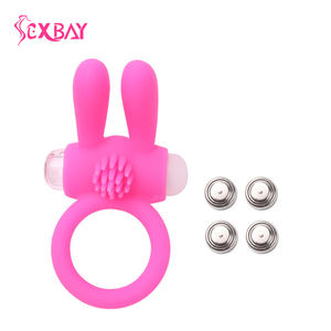 Vibrerende Siliconen <span class=keywords><strong>Cock</strong></span> <span class=keywords><strong>Ring</strong></span> Voor Man Vertraagde Ejaculatie - Product Image 6