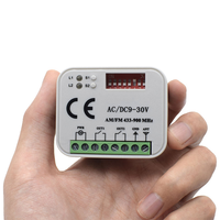 Module récepteur de relais sans fil universel 433 MHz DC 12V 2 canaux et 2 télécommandes émettrices 433 MHz
