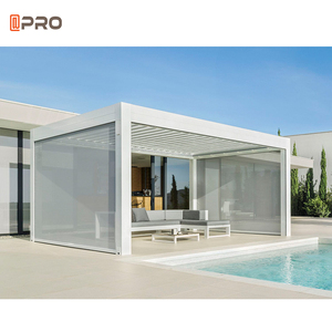 Offre d'usine de la Chine nouvelle mode Pergola auvent de gazebo en aluminium Pergola automatique en aluminium toit à persiennes motorisées - Product Image 1