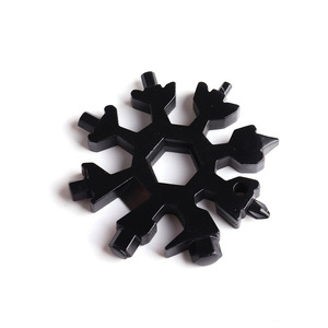 Copo de nieve Multiherramienta 18-en-1 Copo de nieve de acero inoxidable Potable Multi herramienta Llavero Herramienta Gadgets <span class=keywords><strong>para</strong></span> viajes al aire libre Camping - Product Image 2