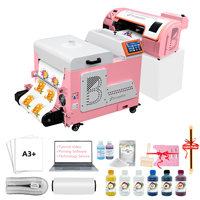 USA Warehouse M1630 Pro Tshirt A3 Dtf merah muda cetak untuk baju Shop DIY pencetak buatan rumah mesin cetak Printer Dtf