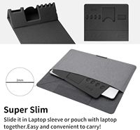 Tapis de souris gaming avec supports pour téléphone/stylo, charge sans fil, tapis de bureau en caoutchouc ultra-lisse, antidérapant, imperméable, noir classique, pour la maison et le bureau