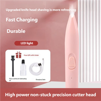 Tondeuse Électrique Professionnelle Silencieuse pour Pattes d'Animaux, en Plastique, avec Lumière LED, Sûre pour Chiens et Chats, pour le Toilettage des Pattes