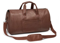 Valise de voyage transfrontalière en PU avec poignée télescopique, étanche, grande capacité 36-55L, avec roulettes et bandoulière, style européen
