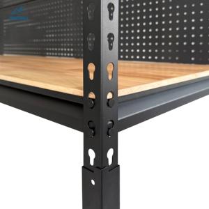 מדפי אחסון מפלדה מרותכת, 5 קומות, מדפים חזקים למטבח או לחדר אמבטיה - Product Image 5