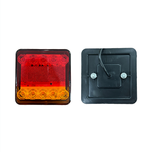 Sản Phẩm Mới 12 80V Phổ Điện Áp 12V 24V 10 LED Vuông Đuôi Ánh Sáng Cho Xe Tải Trailer Phanh Đèn Lần Lượt Tín Hiệu - Product Image 5