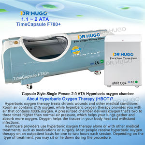 DR.HUGO TimeCapsule F780+ GYM 1.5 2 ATA Chambre hyperbare à oxygène HBOT, gonflable, portable, pour position allongée - Product Image 2