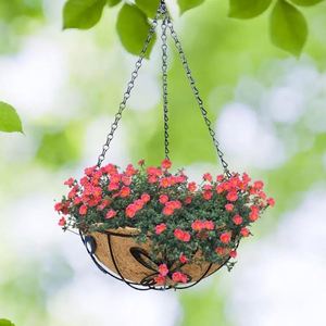 Suspensions murales de cuisine en jute, paniers suspendus, petits paniers tressés en forme de goutte d'eau, pots en bambou pour plantes vides - Product Image 6