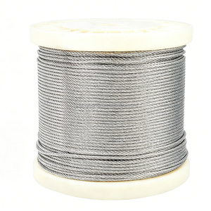 Câble Aéronautique Tressé 7x7 de 500 pieds, 1/8 po, en <span class=keywords><strong>Acier</strong></span> Inoxydable T316 pour Kit de Garde-Corps et Quincaillerie - Product Image 1