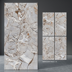 Marble Look Porcelain <b>Tiles</b> 24x48 Inch Glazed Floor Wall Collection for Modern Bathrooms - Product Image 1