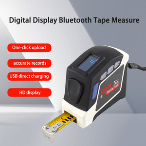 Hiển thị kỹ thuật số Bluetooth Laser Tape đo 40M + 5m 2 trong 1 LCD thông minh Laser Rangefinder - Product Image 5