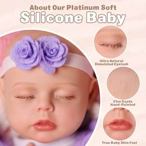 ベイビサイド ルーシー 12インチ フルプラチナシリコン製 ハンドメイド ミニリアルなリボーンドール ソフトガールズ ファッションドール ミニおもちゃ ソフトトイ - Product Image 4