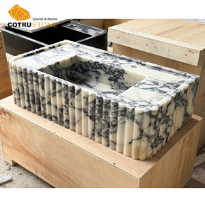 <span class=keywords><strong>Lavabo</strong></span> personalizzato in pietra naturale per Viola in marmo <span class=keywords><strong>lavabo</strong></span> <span class=keywords><strong>da</strong></span> parete intagliato per decorazione bagno - Product Image 2