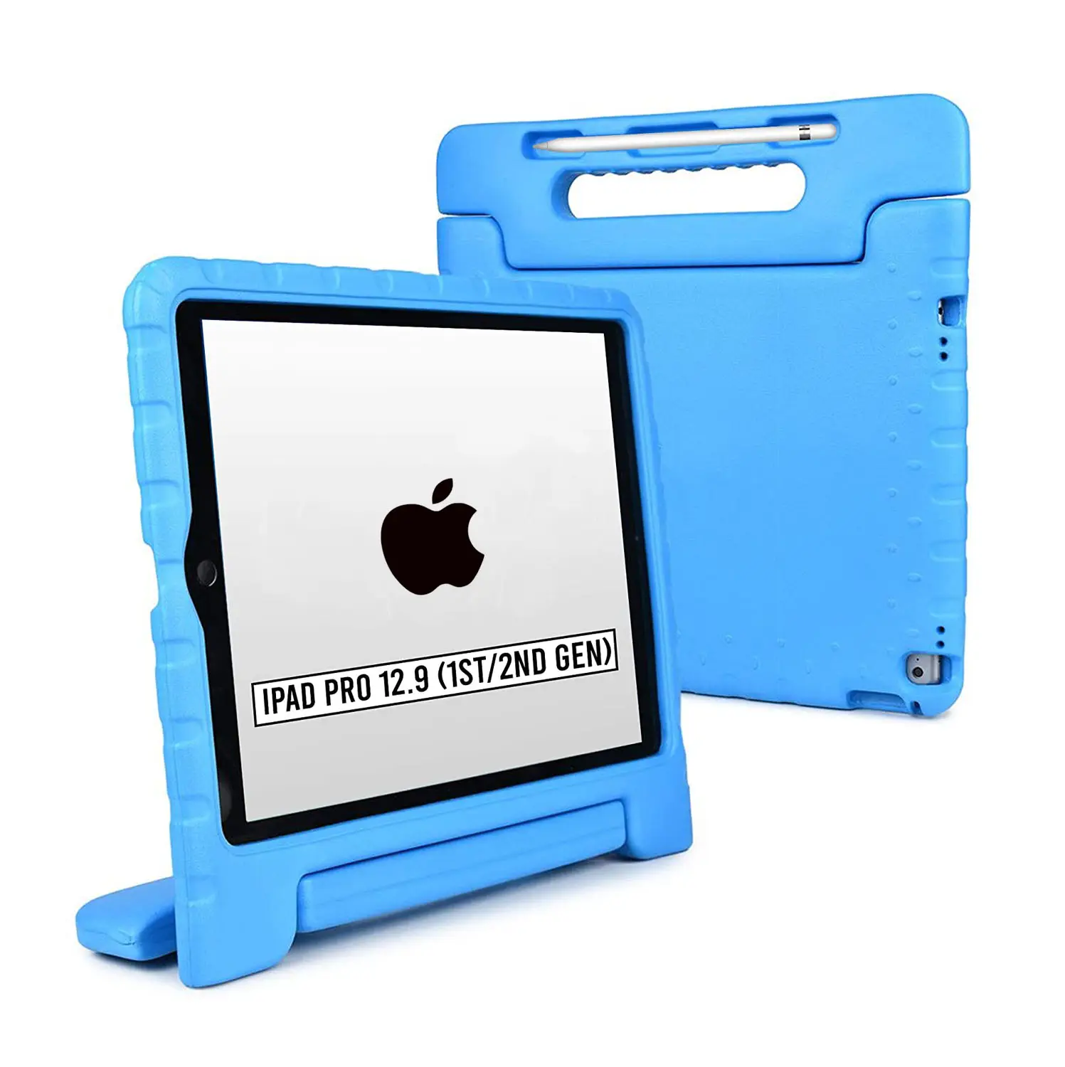 Case untuk iPad Pro 12.9 1st 2nd Generation 2015 2017 | Ultra Slim Kasar Anak-anak EVA Busa iPad Pro Case Penutup dengan Stand Pegangan