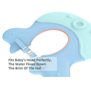 ELSABABY Bonnet de bain coloré pour bébé, bonnet de bain, shampoing pour le bain, protection des <span class=keywords><strong>yeux</strong></span>, protection des oreilles, écologique, EPP+TPR, imperméable - Product Image 4