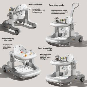 Trotteur musical réglable en hauteur <span class=keywords><strong>pour</strong></span> bébé, avec roues et siège, trotteur évolutif avec poignée - Product Image 4