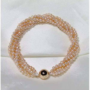 Bracelet en perles multicouches 1615, 3-4 mm, bijoux élégants et stylés pour femmes - Product Image 6